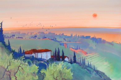 A Tuscan Evening, Brolio